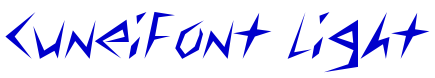 CuneiFont Light шрифт